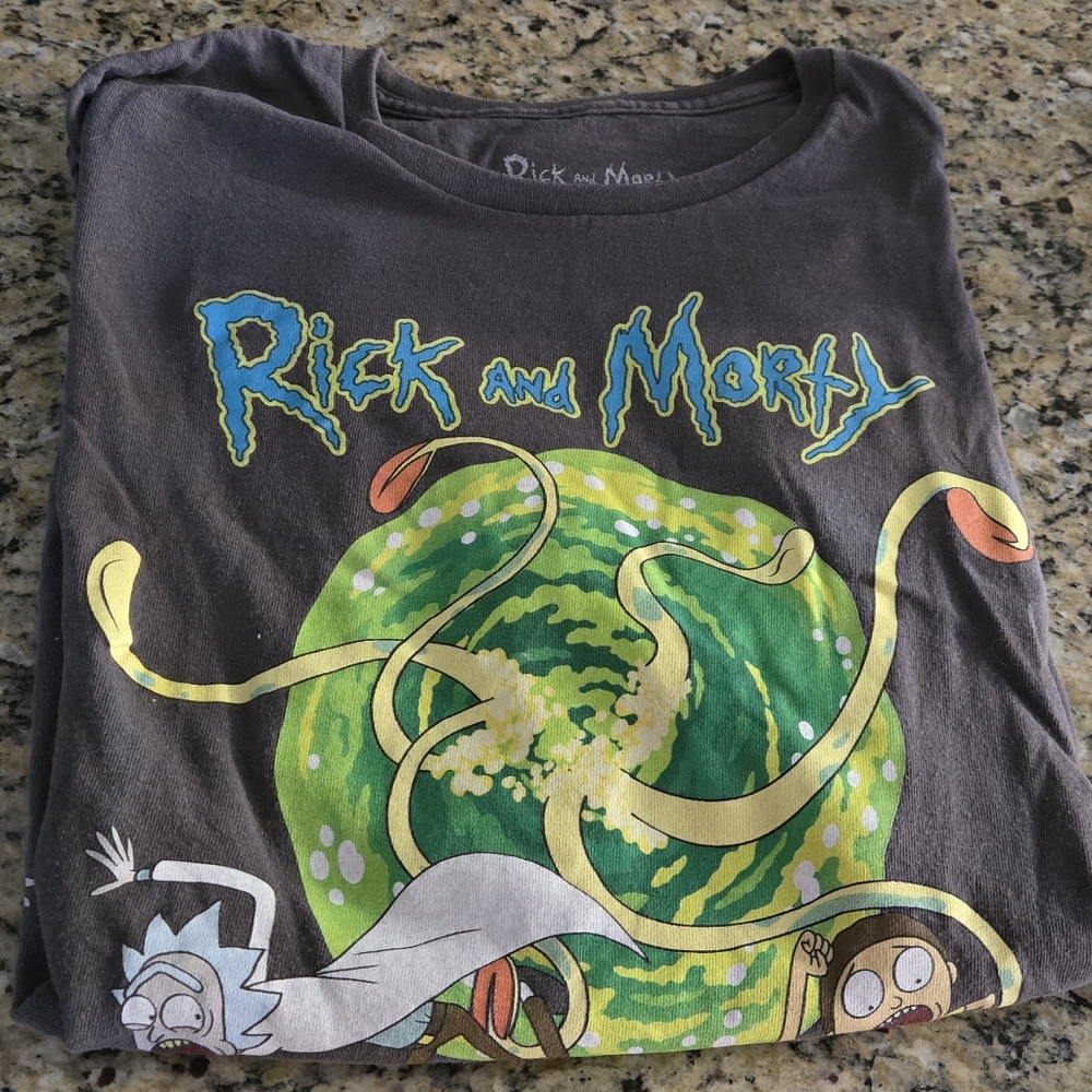 80s Rick and Morty Tshirt 2xl